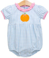 PUMPKIN SHORT SLEEVE RUFFLE BUBBLE