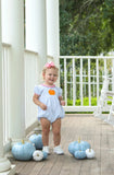 PUMPKIN SHORT SLEEVE RUFFLE BUBBLE