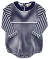 LONG SLEEVE BRADFORD BUBBLE - NANTUCKET NAVY STRIPE