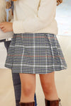 PARSON PLEATED SKIRT - HIGHGATE HOUNDSTOOTH