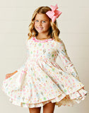 EMBROIDERY POCKET DRESS - NUTCRACKERS