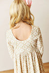 RIBBED PUMPKIN DRESS