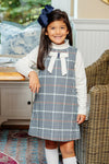 JILL JUMPER HIGHGATE HOUNDSTOOTH WITH PALMETTO PEARL BOW