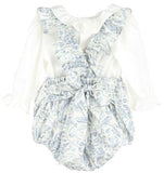 EUCALYPTUS FROST VINTAGE RUFFLE BUBBLE SET WITH BLOUSE