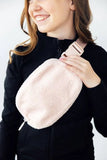 LIGHT PINK FLEECE BELT BAG
