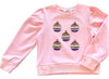 SEQUIN ORNAMENTS PUFF SLEEVE SHIRT