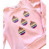 SEQUIN ORNAMENTS PUFF SLEEVE SHIRT
