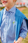 DEAN'S LIST DRESS SHIRT - BARNSLEY BLUE GINGHAM
