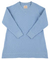 CASSIDY COMFY CREWNECK DRESS (QUILTED) - BARRINGTON BLUE