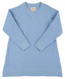 CASSIDY COMFY CREWNECK DRESS (QUILTED) - BARRINGTON BLUE