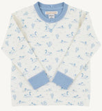 CASSIDY COMFY CREWNECK - QUACK QUACK HONK (PALMETTO PEARL) WITH BARRINGTON BLUE
