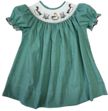 DUCK MALLARD SMOCKED BISHOP DRESS