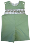 SMOCKED SAGE SHORTALL