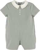 COZY CORD BOY ROMPER - GREEN