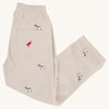 CRITTER SHEFFIELD PANTS (CORDUROY) - OSPREY OATMEAL AND SANTA DOG EMBROIDERY