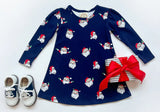 LONG SLEEVE PENNY'S PLAY DRESS - JOLLY OLD ST. NICK