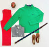 HAYWORD HALF-ZIP - KIAWAH KELLY GREEN