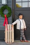 COOPER COAT - KEENELAND KHAKI WITH NANTUCKET NAVY AND GRANT PARK PLAID