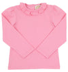 REECE RUFFLE TOP - HAMPTONS HOT PINK
