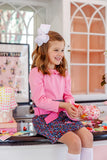 REECE RUFFLE TOP - HAMPTONS HOT PINK