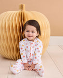 PATCHWORK PUMPKIN ZIP FOOTIE