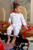 LONG SLEEVE RAMONA RUFFLE ROMPER - THOMAS POINT TREE FARM