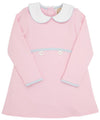LINDY'S LUNCH DRESS - PALM BEACH PINK WITH BUCKHEAD BLUE AND WORTH AVENUE WHITE