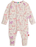 MAGNETIC CONVERTIBLE COVERALL - PINK DOGS