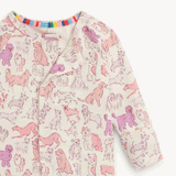 MAGNETIC CONVERTIBLE COVERALL - PINK DOGS