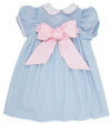 MARY DAL DRESS - GET IN WITH WORTH AVENUE WHITE , PALM BEACH PINK , AND FLOWER BUTTONS