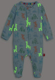 BLUE PARTY ANIMALS GLOW IN THE DARK FOOTIE