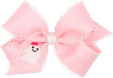 MEDIUM GHOST EMBROIDERED BOW