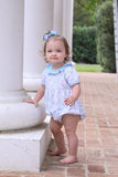 BABY GIRLS BUBBLE - BLUE PUMPKIN FLORAL