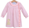 PINK PUPPY DRESS WITH RUFFLE