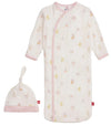 MAGNETIC GOWN AND HAT SET - BABY BEATS PINK