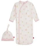 MAGNETIC GOWN AND HAT SET - BABY BEATS PINK