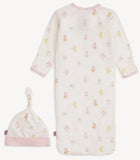 MAGNETIC GOWN AND HAT SET - BABY BEATS PINK