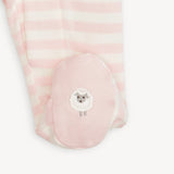 MAGNETIC ME PINK STRIPE FOOTIE