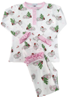 PIMA GIRL CHRISTMAS HIPPO LONG SLEEVE PAJAMAS