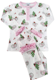 PIMA GIRL CHRISTMAS HIPPO LONG SLEEVE PAJAMAS
