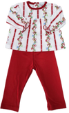 GIRLS PIMA CHRISTMAS GARLAND LEGGING SET