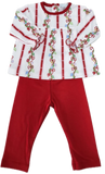 GIRLS PIMA CHRISTMAS GARLAND LEGGING SET