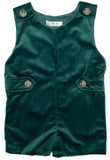 PETE VELVET BOY SHORTALL - GREEN