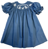 GIRLS SMOCKED NATIVITY BISHOP DRESS