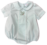 LIGHT BLUE MISTLETOE EMBROIDERED BUBBLE