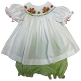 TURKEY SMOCKED BLOOMER SET