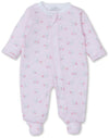 BEARY BEST FRIENDS PINK ZIP FOOTIE