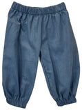 CORDUROY BANDED PANTS - SLATE BLUE