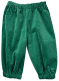 CORDUROY BANDED PANTS - GREEN
