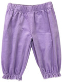 CORDUROY GIRL BANDED PANTS - LAVENDER